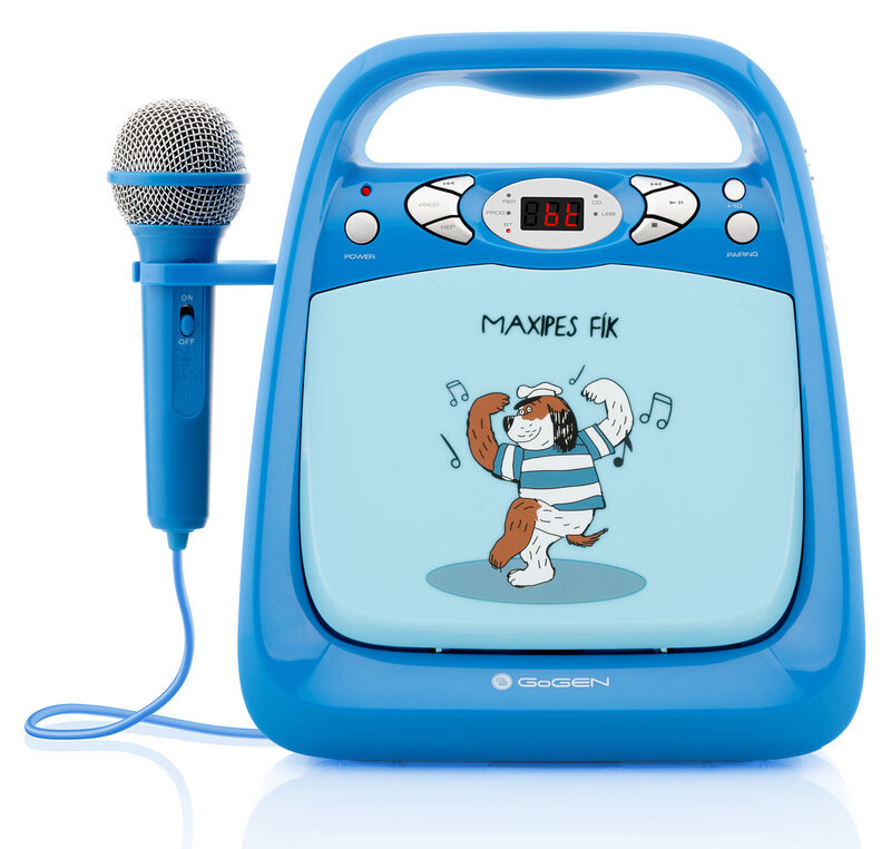 CD prehrávač GoGEN Maxipes Fík MAXI KARAOKE modrý CD přehrávač GoGEN MAXI KARAOKE, modrý