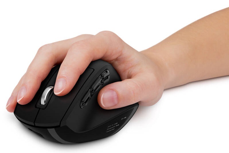 Myš Connect IT CONNECT IT FOR HEALTH DualMode s LCD displejom čierna