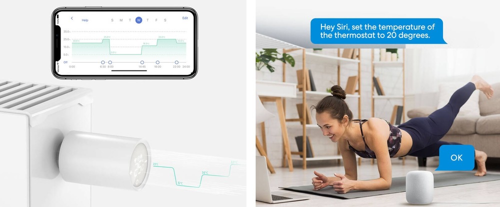 Bezdrôtová termohlavica Meross Smart (HomeKit), Starter Kit Bezdrátová termohlavice Meross Smart