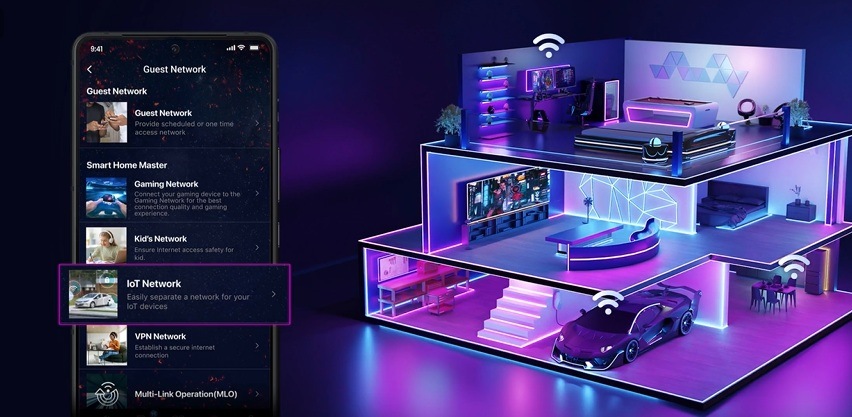 Router Asus ROG Strix GS-BE18000 čierny