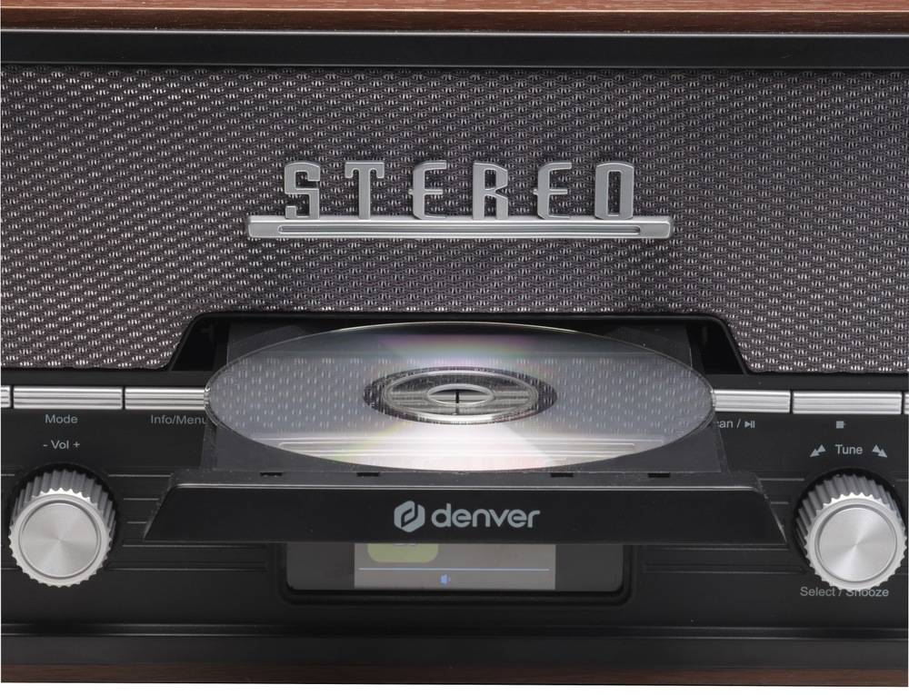 Rádioprijímač DAB+/CD Denver MDA-525DW hnedý