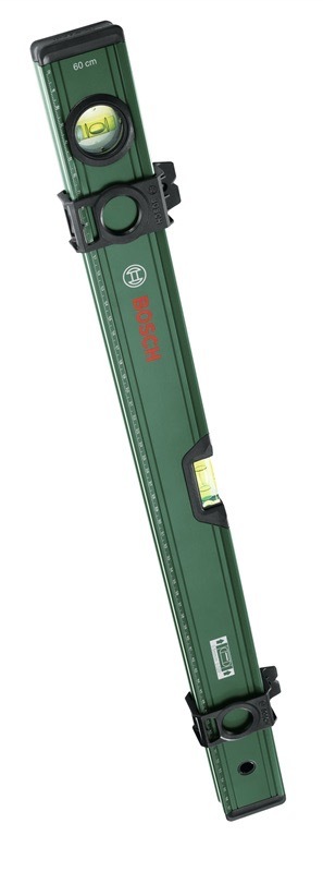Vodováha Bosch s dĺžkou 60 cm, presnosť merania 0,5 mm/m