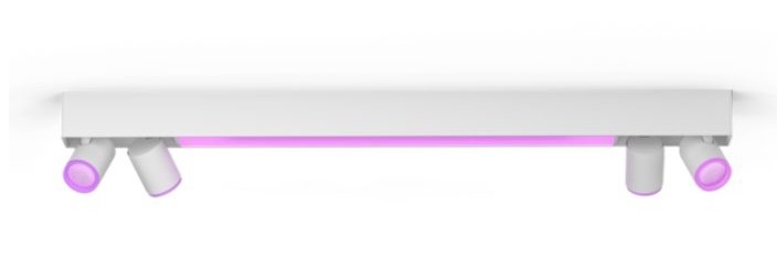 Bodové svietidlo Philips Hue Centris White and Color Ambiance 4 Spot biele