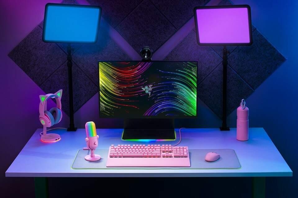 Mikrofón Razer SEIRÉN V3 Chroma RGB ružový Mikrofón Razer SEIRÉN V3 Chroma RGB ružový