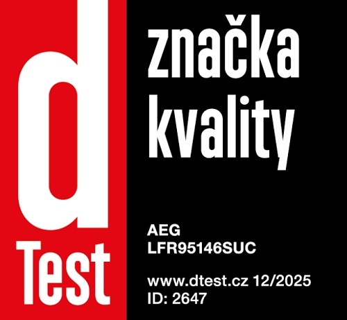 Práčka AEG série 9000 LFR95146SUC biela Button hodnotenie dTest.