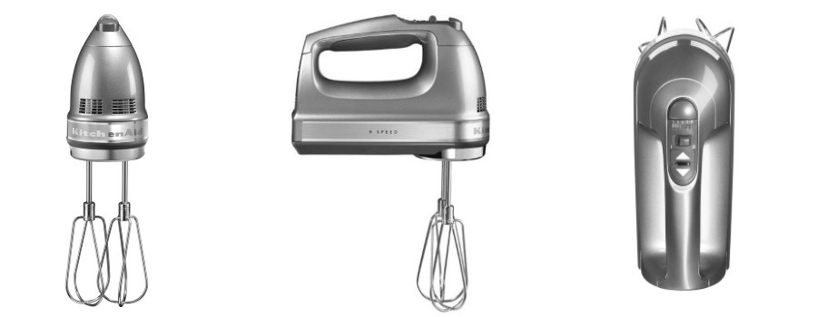 Ručný šľahač KitchenAid P2 5KHM9212ECU strieborný