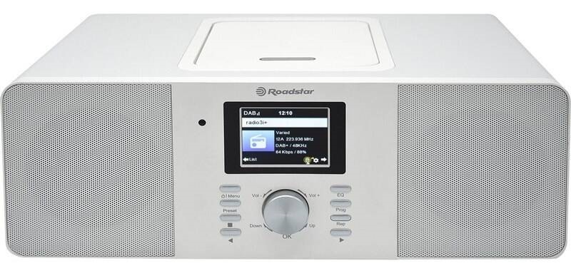 Internetový rádioprijímač s DAB+ Roadstar IR-540D+BT biely