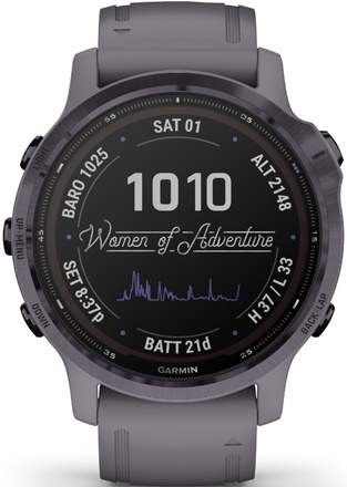 Inteligentné hodinky Garmin fenix6S Solar - Amethyst/Shale Band (MAP/Music)