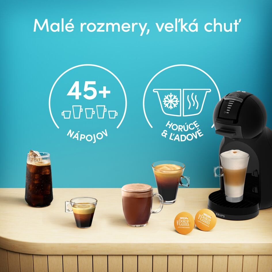 Kapsulový kávovar Krups NESCAFÉ Dolce Gusto Mini Me 2 KP1438F0 Piano Black čierny Kapsulový kávovar Krups NESCAFÉ Dolce Gusto Mini Me 2 KP1438F0 Piano Black čierny