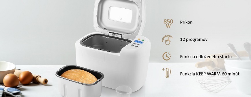 Domáca pekáreň ETA Harmony II 2149 90020 biela Domáca pekáreň ETA Harmony II 2149 90020 biela