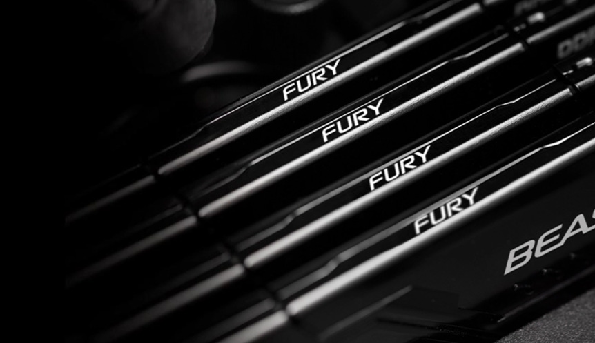 Pamäťový modul Kingston FURY Beast Black 8GB (2x4GB) DDR4 3200MHz CL16 Pamäťový modul Kingston FURY Beast Black 8GB (2x4GB) DDR4 3200MHz CL16