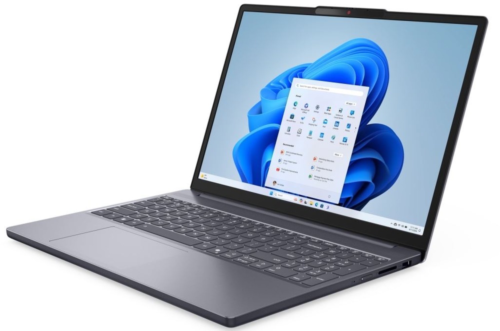 Notebook Lenovo IdeaPad Slim 3 15IRH10 sivý Lenovo IdeaPad Slim 3 15IRH10 v pohľade na bok