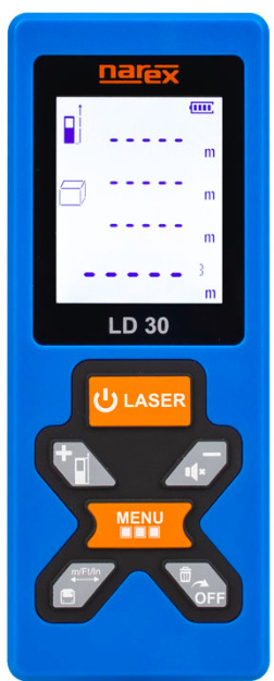 Laserový diaľkomer Narex LD 30 Laserový diaľkomer Narex LD 30″ width=