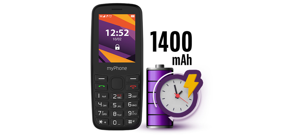 Mobilný telefón myPhone 6410 LTE čierny Mobilný telefón myPhone 6410 LTE čierny