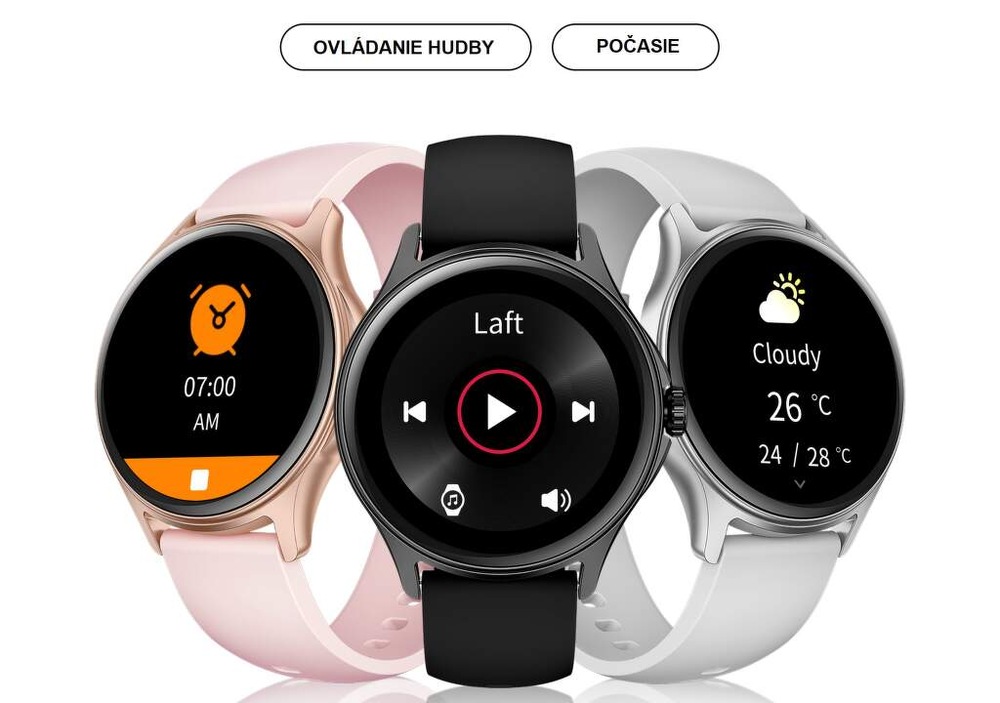 Inteligentné hodinky Niceboy Watch Pixel 2 strieborné Inteligentné hodinky Niceboy Watch Pixel 2 strieborné