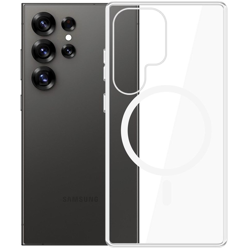 Kryt na mobil 3mk Clear MagCase na Samsung Galaxy S25 Ultra priehľadný