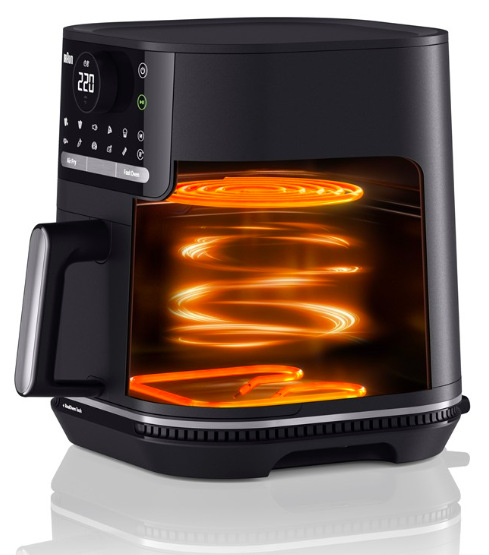 Fritéza teplovzdušná Braun HF5054IBK čierna Technológia RealOven teplovzdušnej fritézy Braun HF5054IBK s horným a spodným vykurovacím telesom