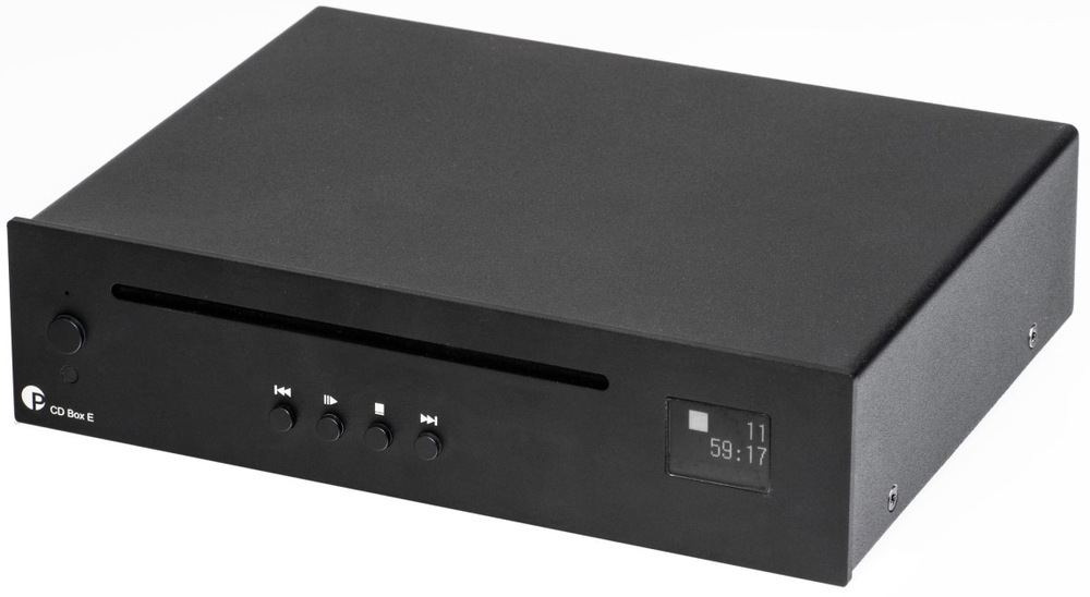 CD prehrávač Pro-ject CD Box E s kompaktnými rozmermi, čierna farba