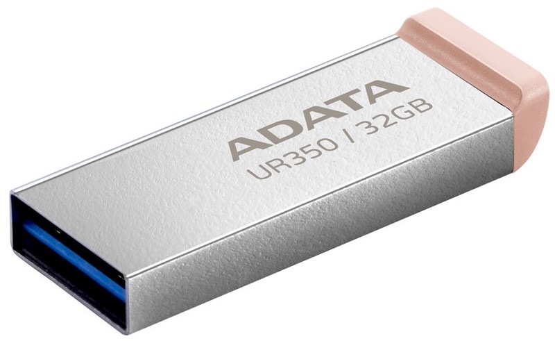 ADATA Flash Disk 32GB UR350, USB 3.2 Dash Drive, kov hnedá