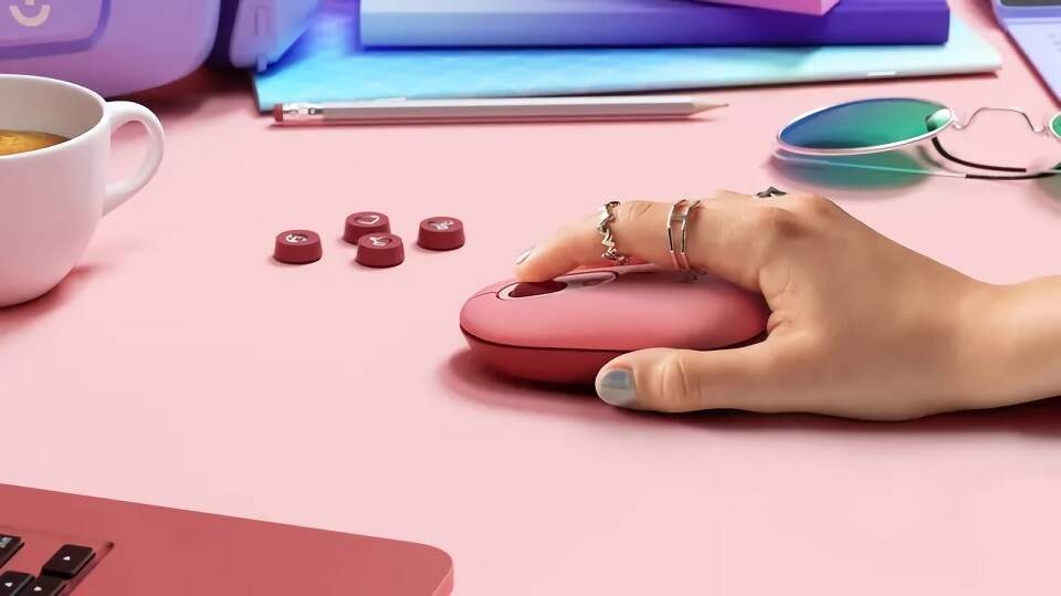 Myš Logitech POP ružová