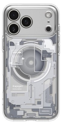 Kryt na mobil Spigen Ultra Hybrid MagSafe Zero One na Apple iPhone 17 Pro Max biely/priehľadný Kryt na mobil Spigen Ultra Hybrid MagSafe Zero One Apple iPhone 17 Pro Max - biely/priehľadný