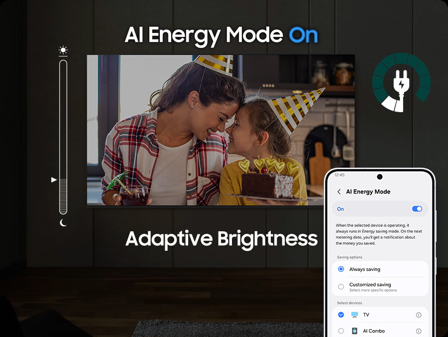Televízia Samsung adaptívny jas obrazovky