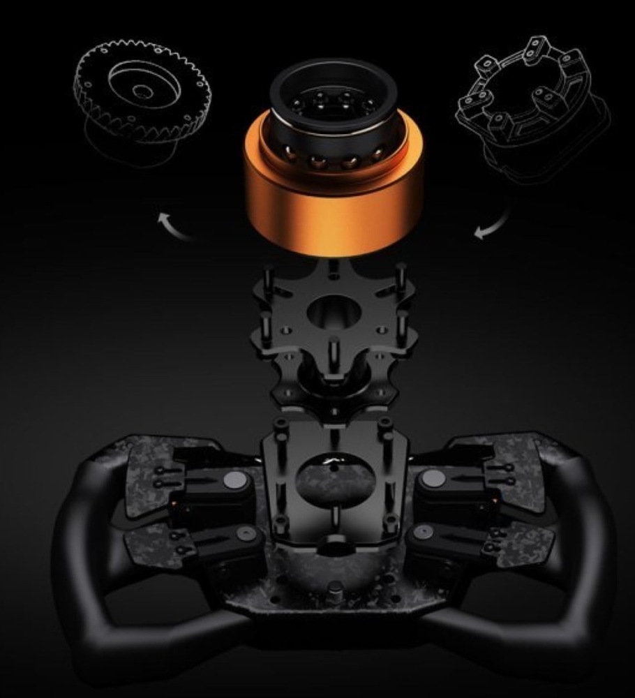 Volant PXN W GTL GT ONE, Quick Release čierny PXN W GTL GT ONE podporuje Quick Release