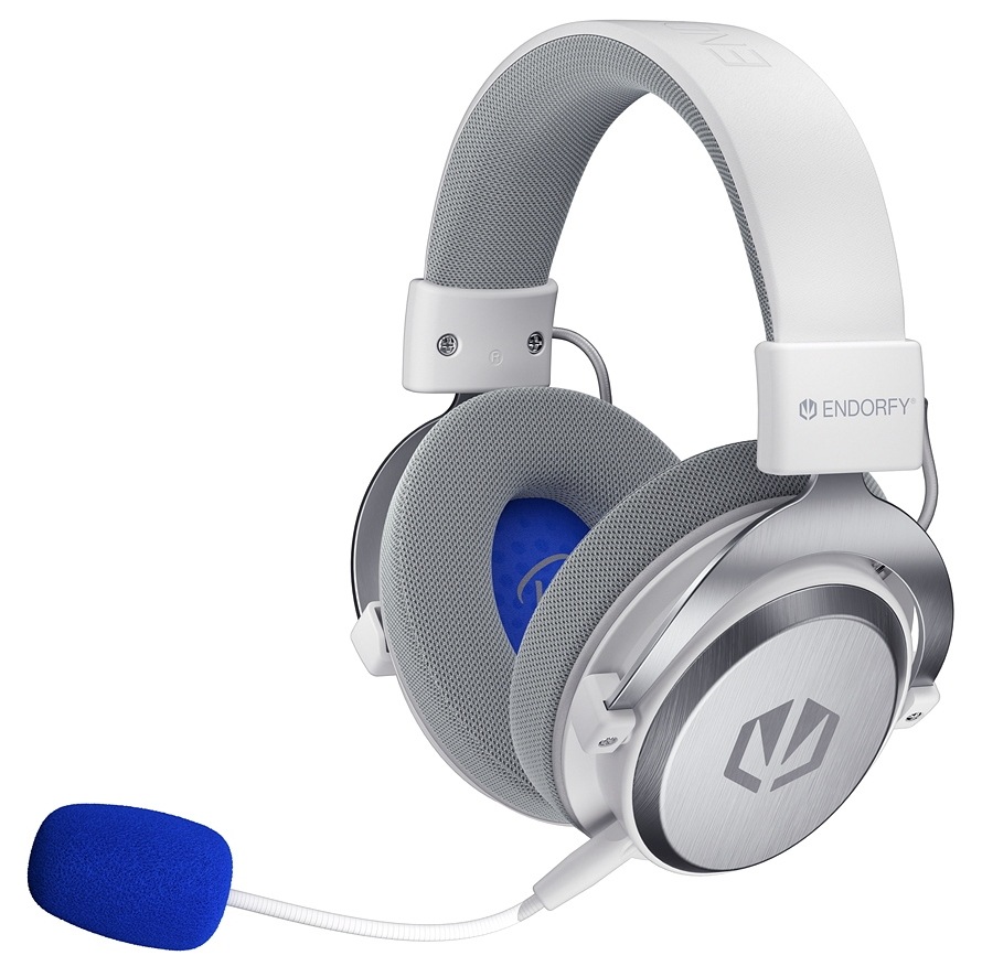 Headset ENDORFY VIRO Infra Wireless Onyx White biely Headset ENDORFY VIRO Infra Wireless Onyx White v bielo-striebornom prevedení s odnímateľným mikrofónom