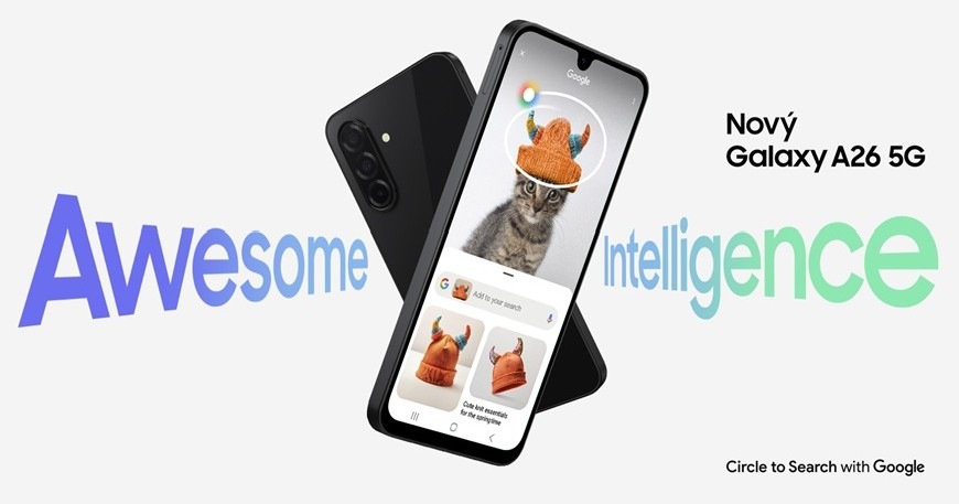 Mobilný telefón Samsung Galaxy A26 5G 8 GB / 256 GB biely