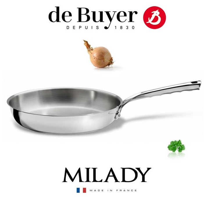 Panvica de Buyer MILADY 3412.24, 24 cm nerez De Buyer MILADY 3412.24, nerez