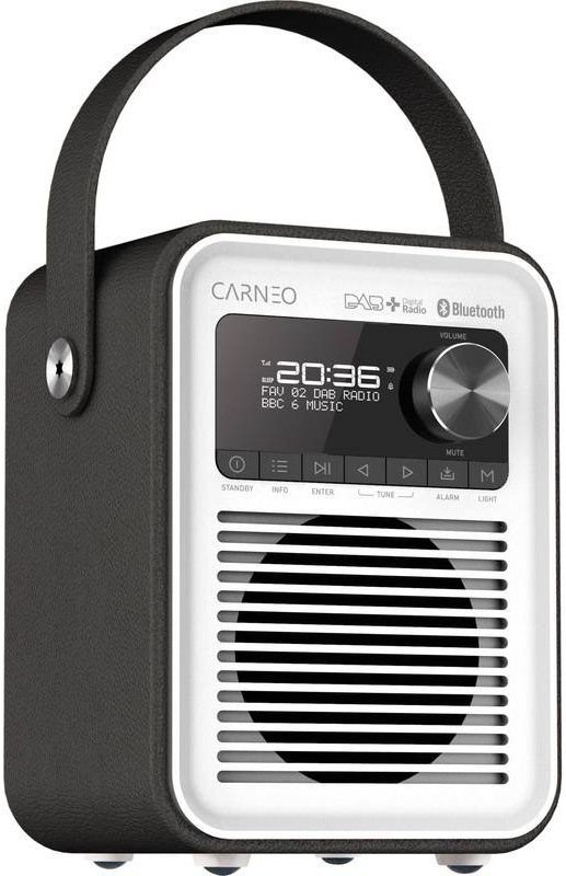 Rádioprijímač s DAB+ Carneo D600 čierny/biely Rádioprijímač s DAB+ Carneo D600 čierny/biely