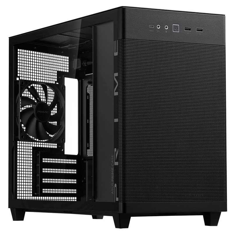 Case Asus PRIME AP201 Tempered Glass čierna