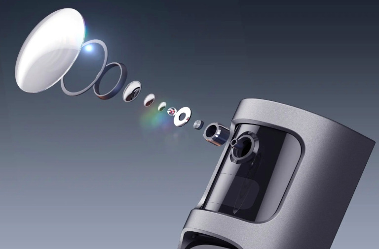 Videozvonček Imou Doorbell 2S Kit čierny Detail optickej zostavy kamery videozvonku Imou Doorbell 2S pre čistý obraz
