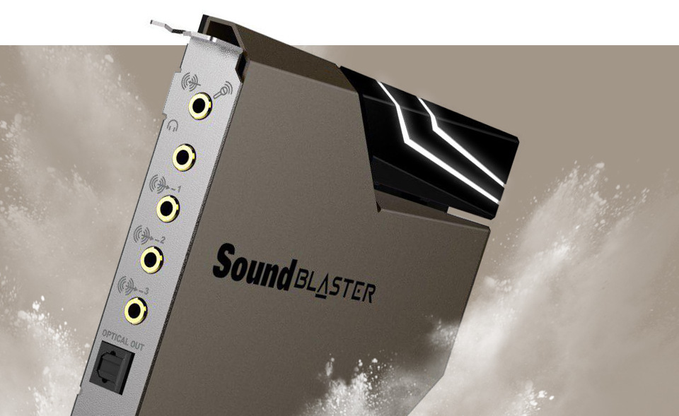 Zvuková karta Creative Sound BlasterX AE-7 Creative Sound BlasterX AE-7 ponúka hardvérovo akcelerovaný zvuk
