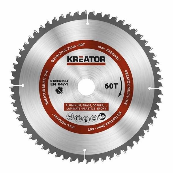 Pílový kotúč Kreator KRT020504 210mm 60T