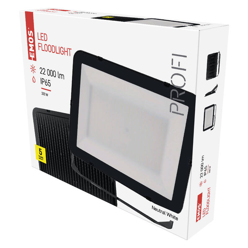 Reflektor EMOS INOVO 200W 22000LM IP65 NW čierny Reflektor EMOS INOVO 200W 22000LM IP65 NW - čierny