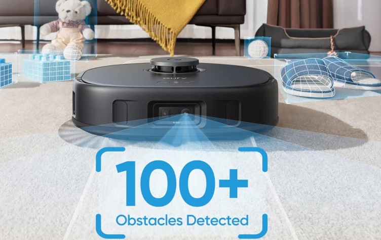 Robotický vysávač Anker Eufy X10 Pro Omni 8000Pa čierny Laserový navigačný systém vysávača Anker Eufy X10 Pro Omni 8000Pa sa vyhýba prekážkam