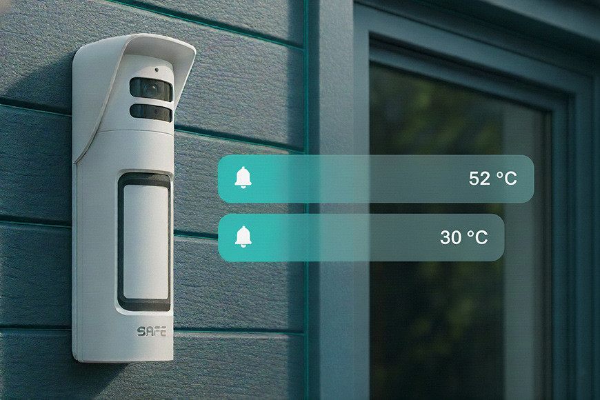 Detektor pohybu Safe Motion Cam Outdoor (PhOD) biely Detektor pohybu Safe Motion Cam Outdoor (PhOD) - biely