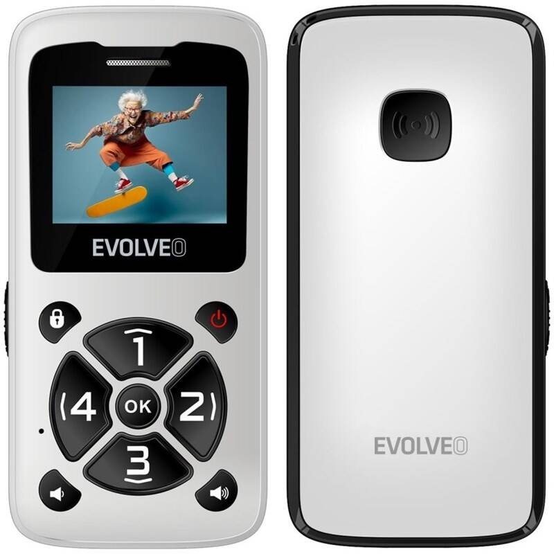 Mobilný telefón Evolveo EasyPhone ID biely