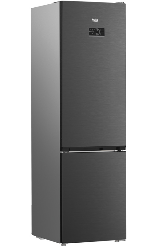 Chladnička Beko B7RCNA417HXBRW, NoFrost, šedá farba.