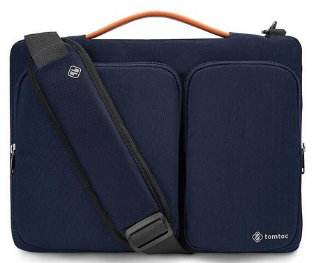 Brašna na notebook tomtoc Messenger na 16" MacBook Pro 2019 modrá