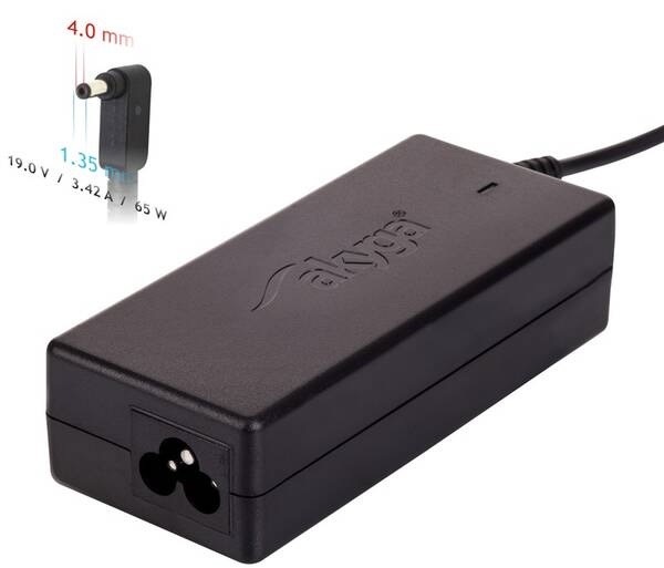 Sieťový adaptér Akyga pre notebook 19V/3.42A/65W 4.0 x 1.35 mm pre Asus