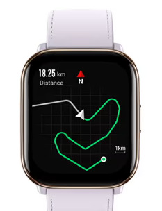 Inteligentné hodinky Amazfit Active fialové