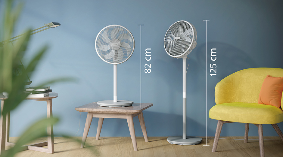 Ventilátor stojanový Philips Series 2000 CX2550/00 biely Ventilátor stojanový Philips CX2550/00 Series 2000