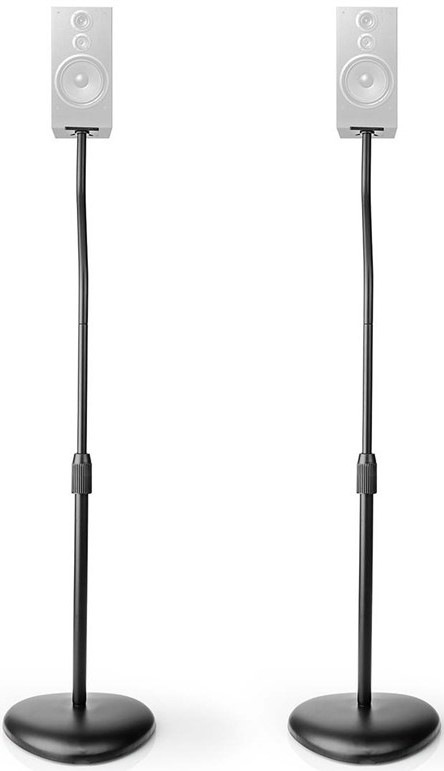 Stojan na repro Nedis podlahový, nosnosť 4,5 kg - čierny