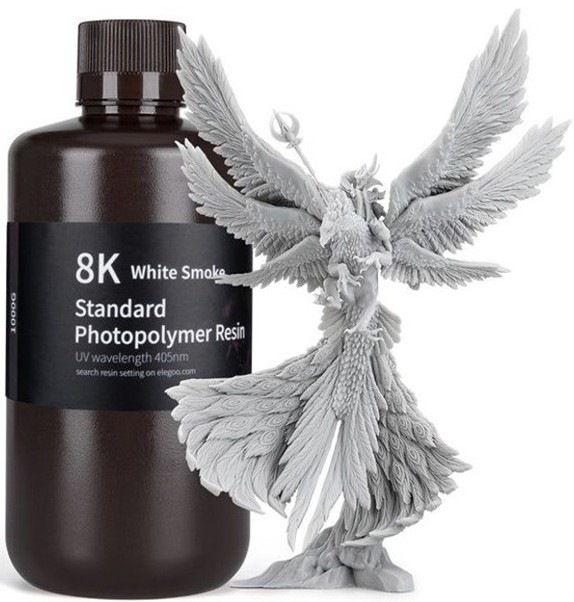 UV resin Elegoo 8K Standard 1kg - dymovo biely