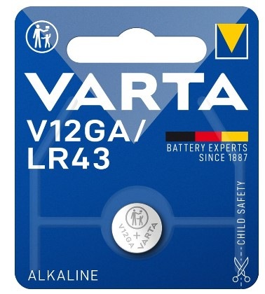 Batéria alkalická Varta Special V12GA/LR43, blister 1 ks