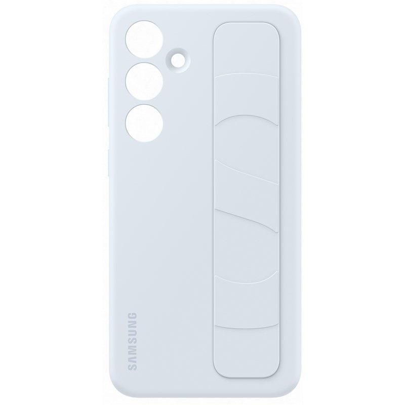 Kryt na mobil Samsung Silicone Grip s poutkem na Galaxy S24+ modrý