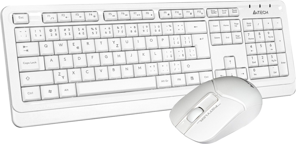 Klávesnica s myšou A4Tech FG1012 biela Klávesnica s myšou A4Tech FG1012 - biela