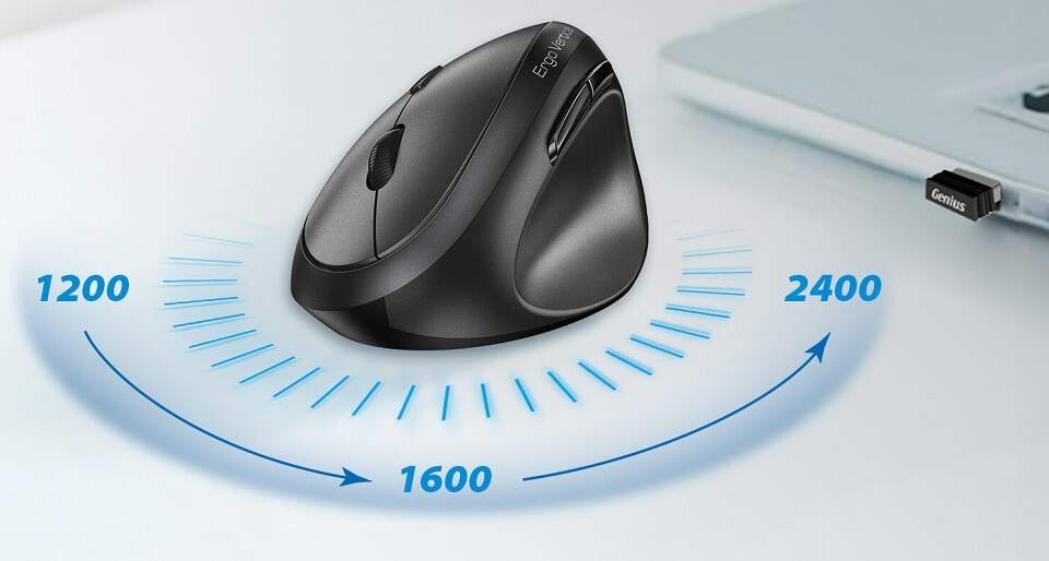 Myš Genius Ergo 8350S sivá Myš Genius Ergo 8350S sivá